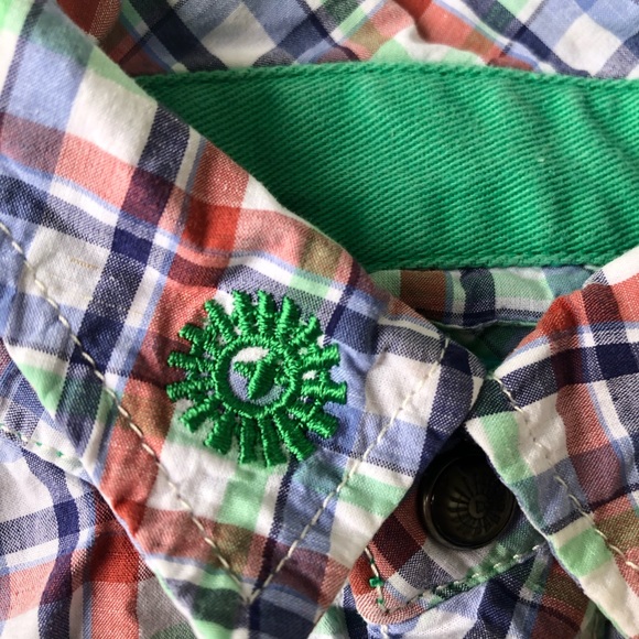 🏷 Baby Farm Boy plaid button up shirt 2T - Picture 6 of 9